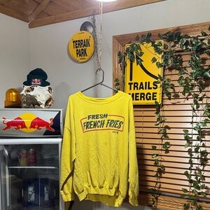 Yellow 'Fresh French Fries' Sweatshirt
